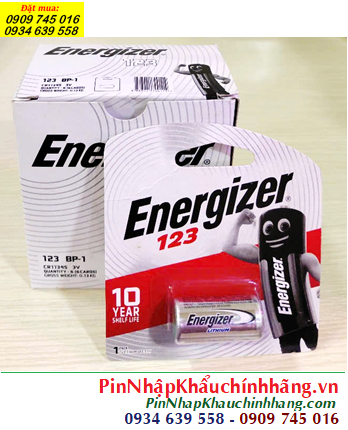 COMBO MUA 01 Hộp 6Vỉ Pin Energizer CR123A, CR17345 Lithium 3v _Giá chỉ 510.000đ/Hộp